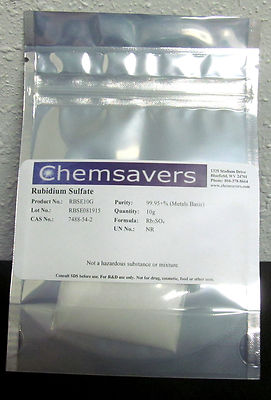 Rubidium Sulfate, 99.95+% (Metals Basis), Certified, 10g
