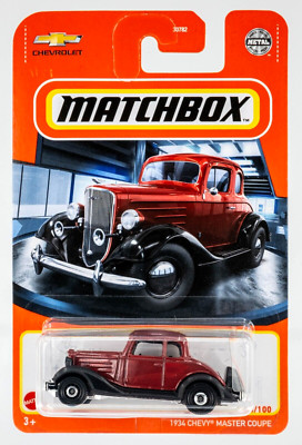 2021 Matchbox #6 1934 Chevy  Master Coupe REGENT MAROON | FSC