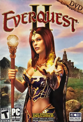 EverQuest II (PC DVD-ROM, 2004) Big Box with Poster Map [rated TEEN] - GOOD