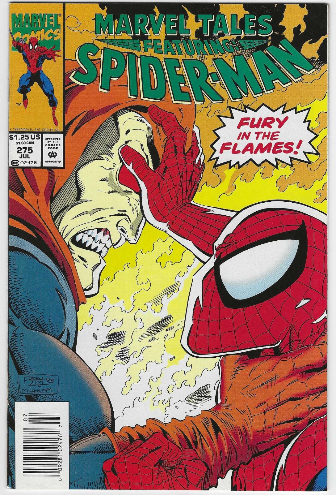 MARVEL TALES 275 NM 1993 AMAZING SPIDERMAN 261 1964 SERIES