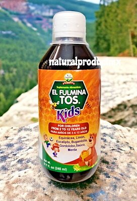 Fulmina Tos KIDS  Jarabe Para Tos COUGH SYRUP 240ml Equinacea Limon by Plantimex