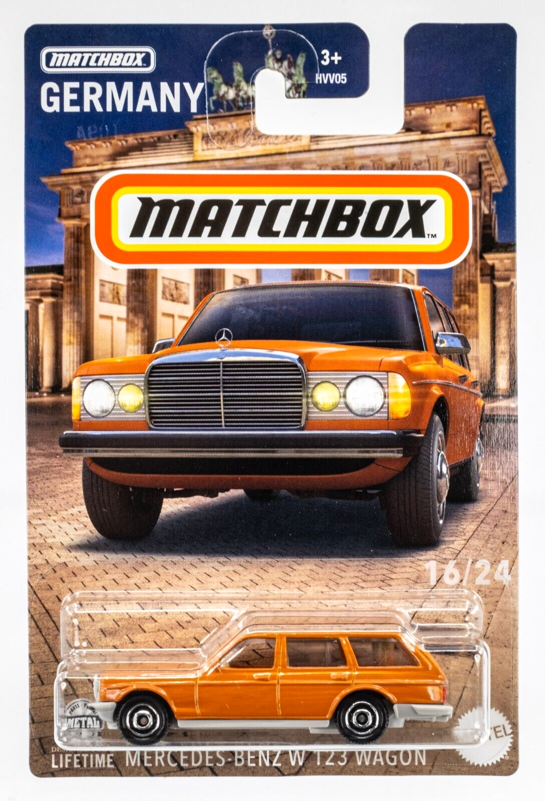 2024 Matchbox Germany #16 Mercedes-Benz W123 Wagon INCA RED