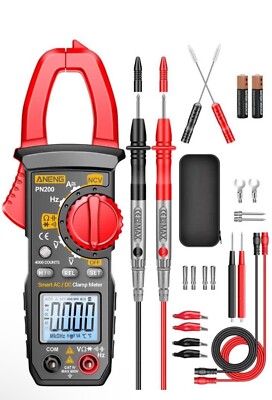 ANENG Digital Clamp Meter Multimeter Tester with AC/DC Current,Voltage, NCV Amp