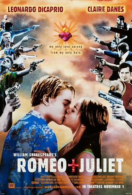 ROMEO & JULIET (1996) ORIGINAL MOVIE POSTER  -  ROLLED - DOUBLE-SIDED