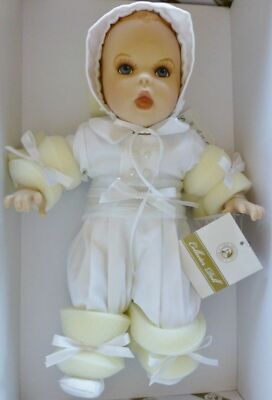 Franklin Mint Precious Blessings Christening (Baby Boy) Porcelain *New* B11E821