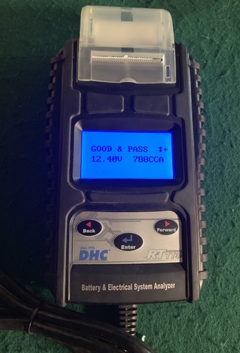 6V 12V 24V Car Truck Battery Tester W/Printer DHC RT777 USED IN GREAT CONDITION!