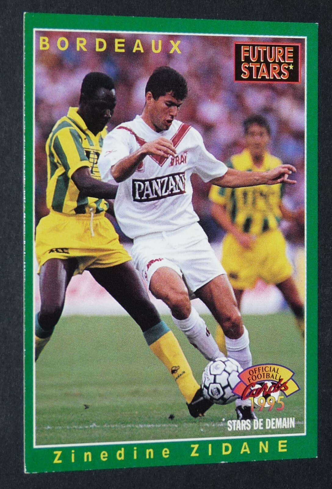 【鑑定済】ジダン　ボルドー　1995 Panini U.N.F.P. Zinedine Zidane Panini Football Premium 1995 #127 *Rare* | eBay