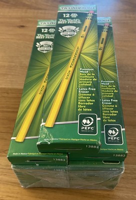 108 PCs Dixon Ticonderoga Pencils No 2 Soft 13882 9 Packs of 12  Sealed NEW