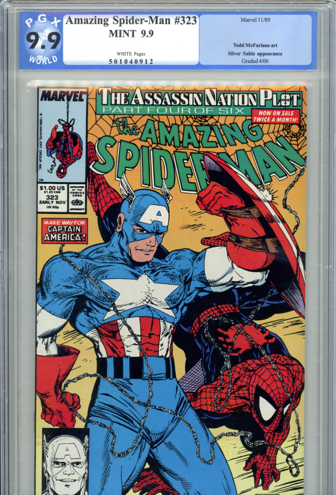 Amazing Spider-Man #323 (1989 Marvel PGX 9.9 MINT Todd