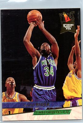 1993 Ultra #292 Isaiah Rider RC Minnesota Timberwolves