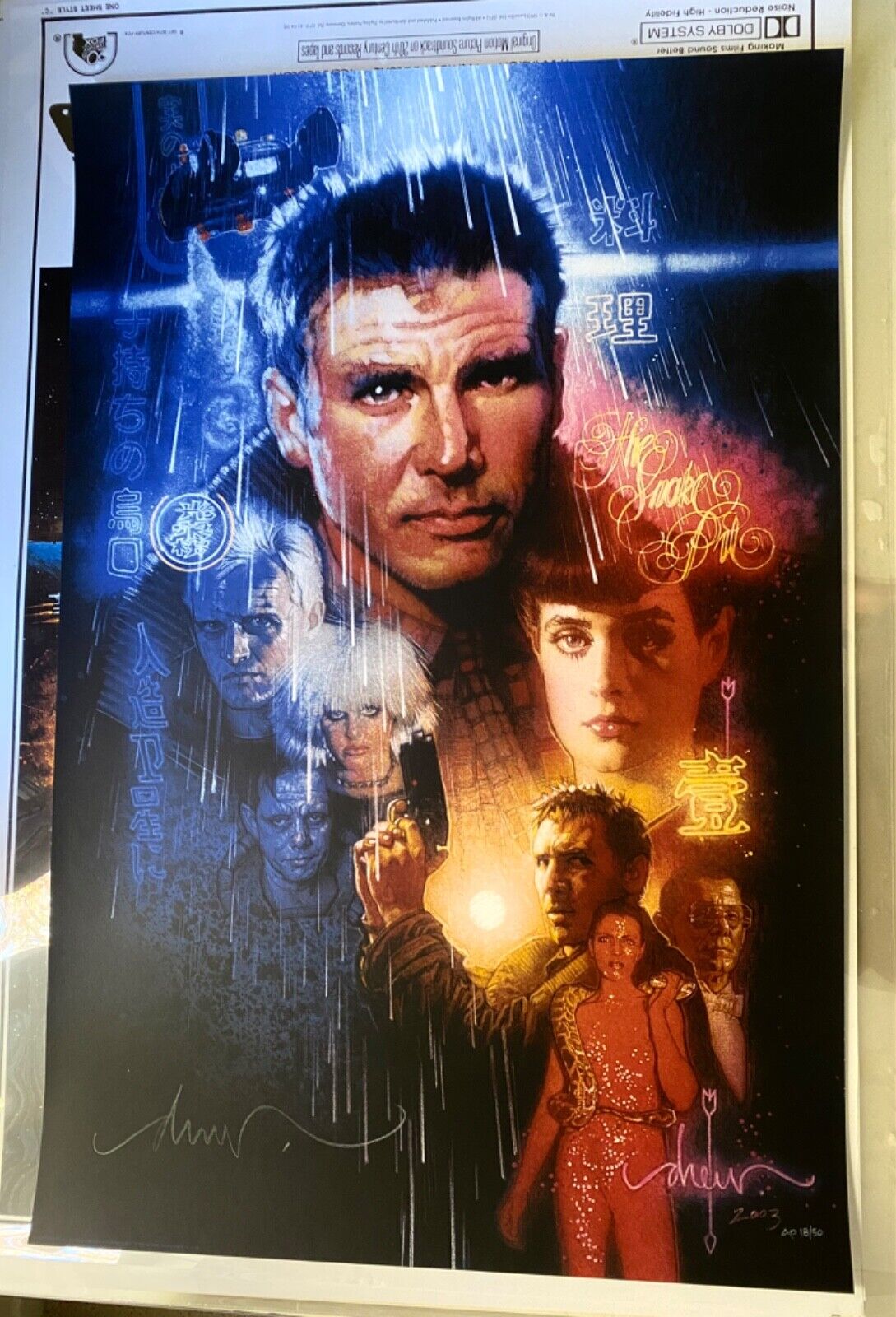 Blade Runner Drew Struzan Ltd. Ed. SIGNED 24 Blade Runner Drew Struzan Ltd. Ed. SIGNED 24