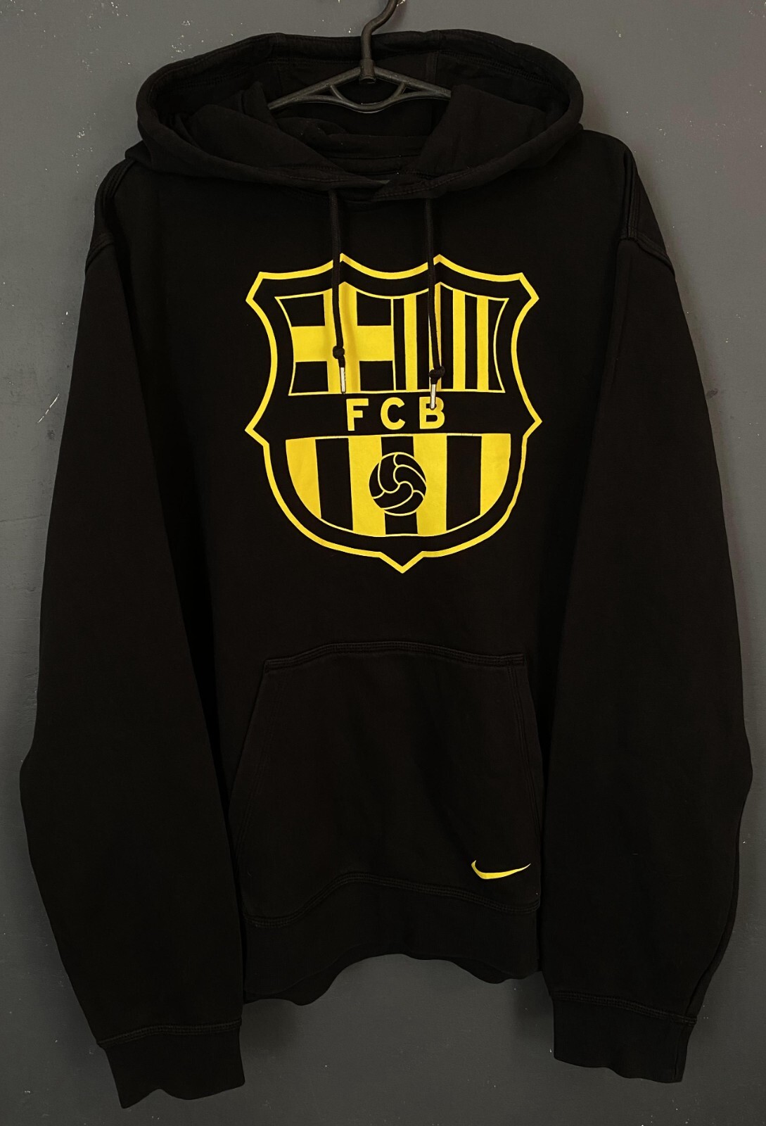 MEN'S NIKE FC BARCELONA BARCA HOODIE HOODED SOCCER FOOTBALL