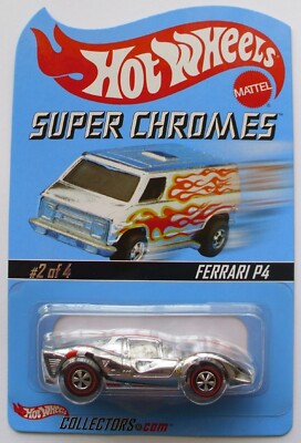 2003 Hot Wheels RLC Super Chromes Ferrari P4 Chrome RLs #4,021/12,500