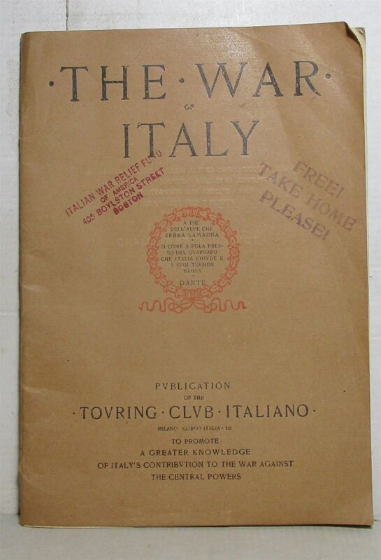 WWI: The War of Italy, 1918 (Touring Club Italiano)