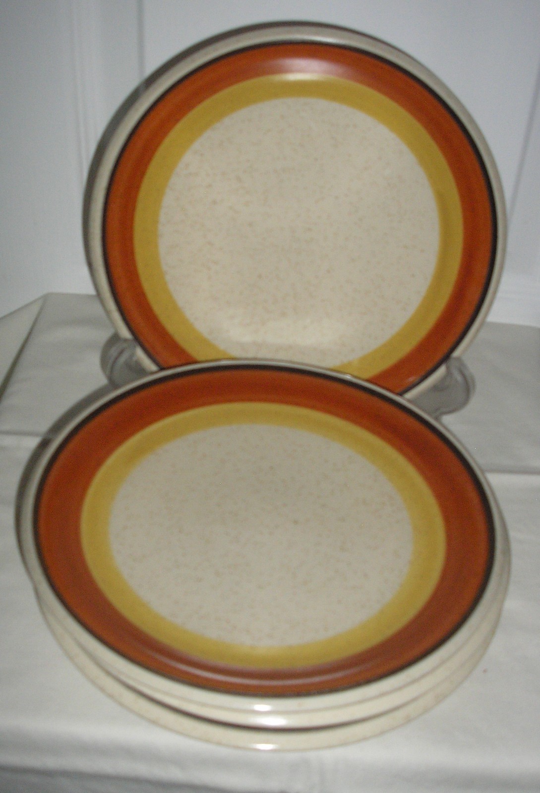 IMPERIAL CHINA TANGERINE LOT OF 4  SALAD PLATES  # P9261