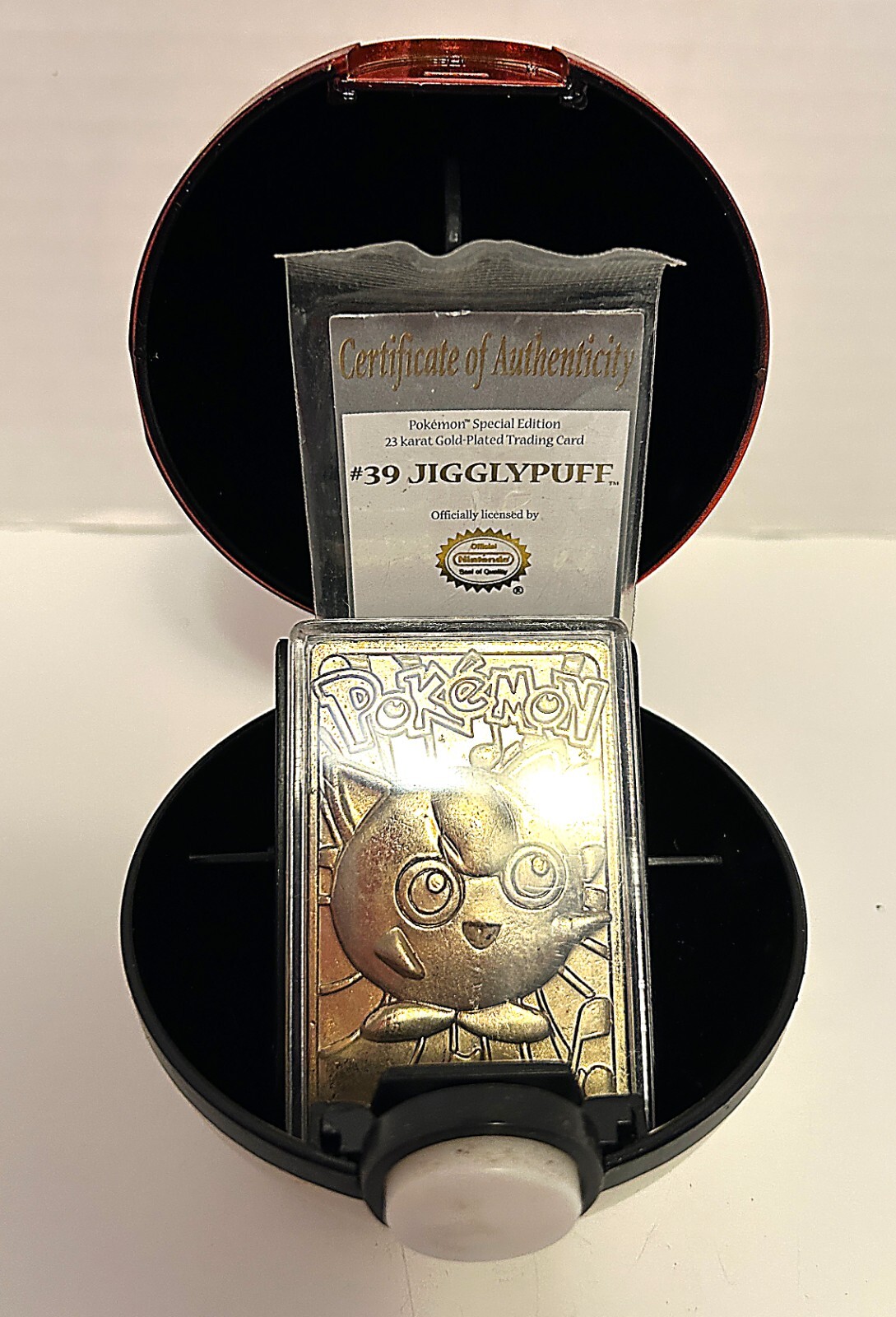 Burger King 1999 Pokemon 23k Gold Plated Trading Card