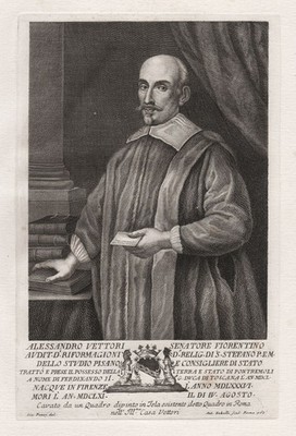Alessandro Vettori Firenze Florence Florenz Senator politician Portrait 1768