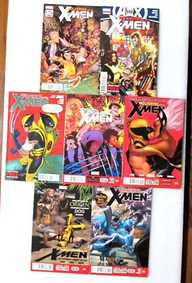 LOT OF 7 WOLVERINE AND THE X-MEN #6 14 17 24 26 28 30 MARVEL COMIC AARON & LOPEZ