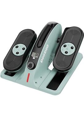 Under Desk Elliptical with Foot Massage Pedal Seated Elliptical Machine