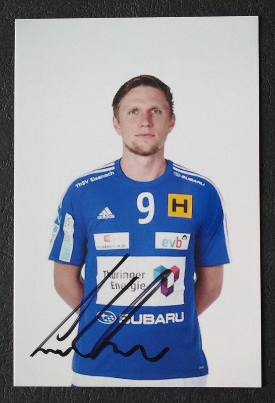 8640 Daniel Luther Thsv Eisenach Handball Foto Original Signiert