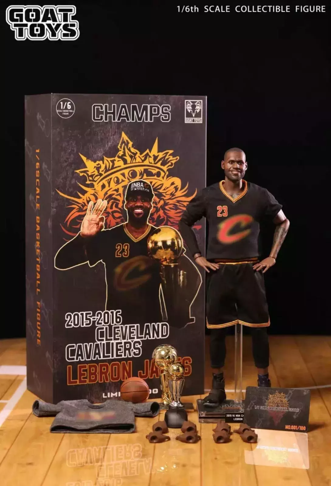 GOAT TOY 1/6 Cleveland Cavaliers LeBron James 2016 Champion