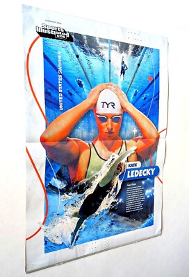 KATIE LEDECKY rare poster TEAM USA OLYMPIC swimming 2024 SI for Kids