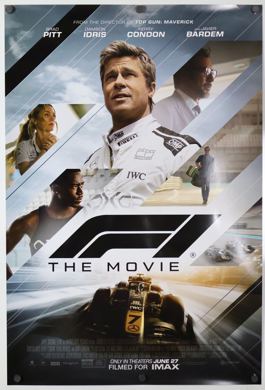 F1 - original DS movie poster 27x40 2025 D/S - Brad Pitt
