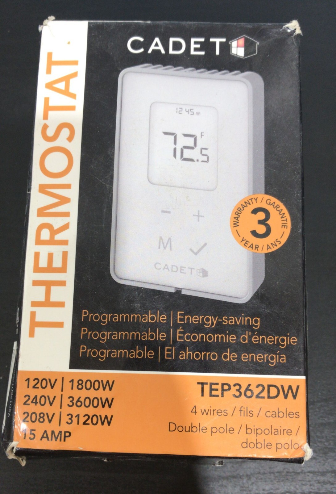 Cadet Programmable Thermostat Homethermostat