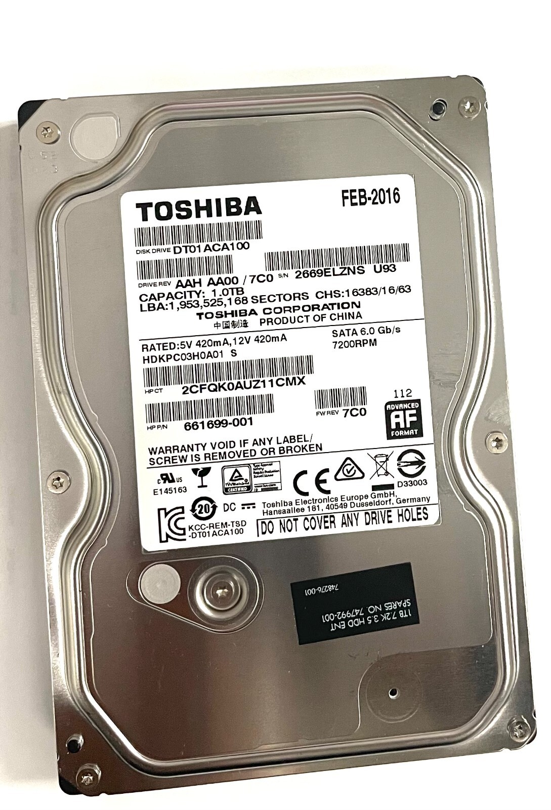 T*A様 Toshiba/Seagate1T/3.5インチ/HDD/通電のみ確認 T*A様 Toshiba/Seagate1T/3.5インチ/HDD/通電のみ確認