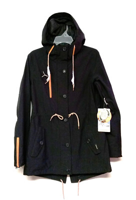 Pre-owned Holden Snow Women's Fishtail Parka Snowjacket - Black - Size Small -