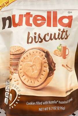 Nutella Biscuits Hazelnut Spread with Cocoa Sandwich Cookies 9.7 oz Bag