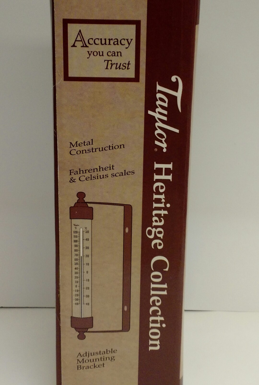 Taylor Heritage Collection Weatherproof Outdoor Thermometer New in Box 483BS