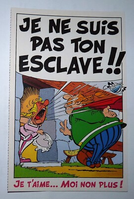 E24. 2008 CP Goscinny Uderzo ASTERIX ET OBELIX JE T'AIME MOI NON PLUS neuve