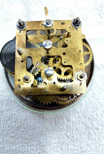 Rare Antique Gilbert 365 Night Black Dial Alarm Clock-Circa 1929-Runs Serviced