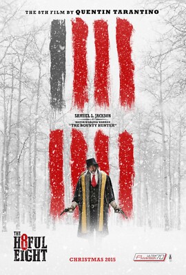 2015 The Hateful Eight Movie Poster 11X17 Samuel L Jackson Kurt Russell   