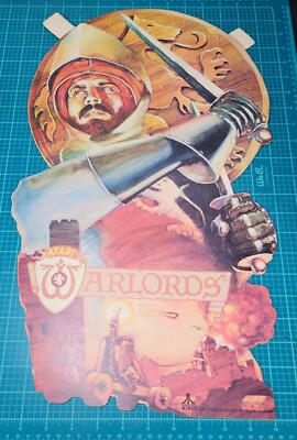 Vintage NOS 1982 Die Cut-Double Sided Warlords Atari Poster Hangable Artfaire