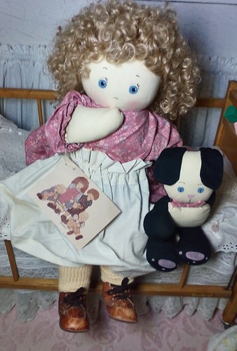 Vintage Hand Made Jan Shackleford Cloth Doll