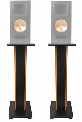 Pair 28'' 2-Tone Speaker Stands For Pair Klipsch RB-81 Bookshelf Speakers