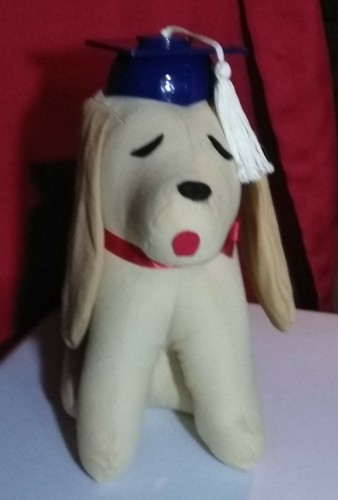 GRADUATION AUTOGRAPH DOG - 1980 AVON PRODUCTS NEW W/O PACKAGE