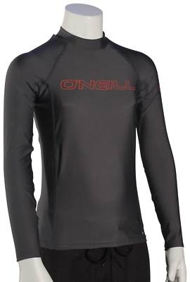 

Рашгард ONeill Kids Basic Skins LS — графитовый/кирпичный — новый, Grey