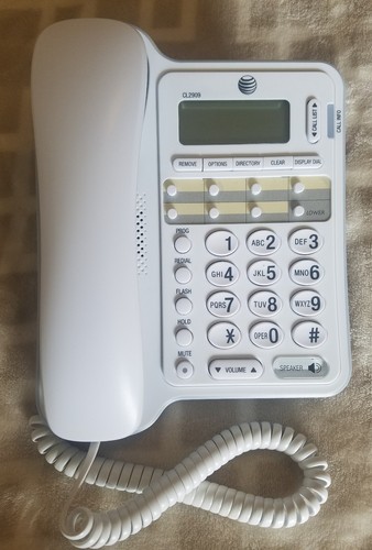 AT&T CL2909 Corded Phone Speakerphone, Caller ID/Call Waiting, White (117048)