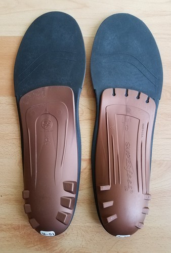 Superfeet insoles Copper various sizes floor model Size 4 B 5 B