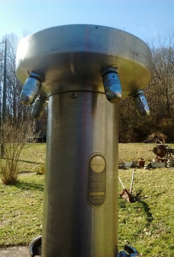 Vintage Bradley Industrial 6 Person Column Shower Stainless Steel Pool Beach Gym