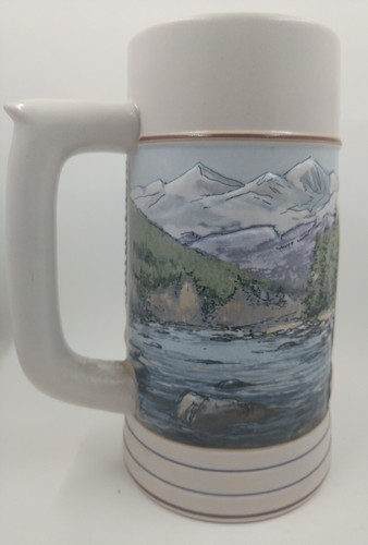 Vintage COORS Rocky Mountain Legend Series BEER STEIN 1994 Brazil Colorado