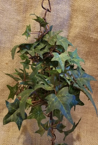 Topiary Metal Form With Silk/Faux Ivy EUC Metal Stake *See Photos*