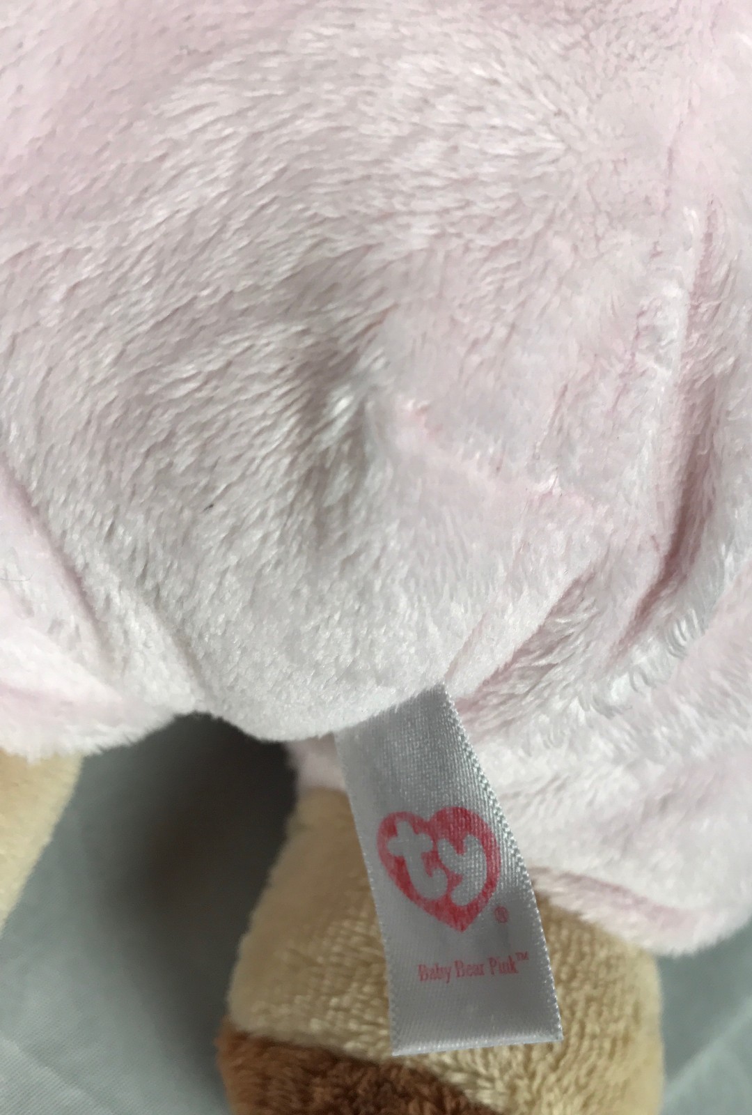 Ty Pluffies Pink Brown PJ Teddy Bear Pajama Baby Bear 2015 stuffed plush 10