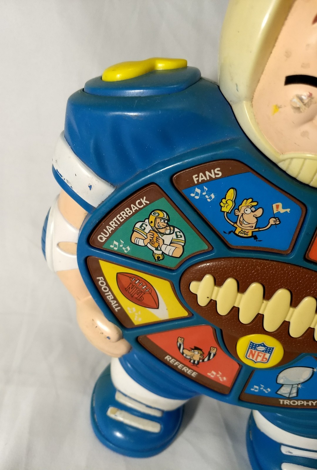 Vintage NFL Football Sound Toy Toddler Talking Mr. Play 'N' Say Kiddesigns Champ