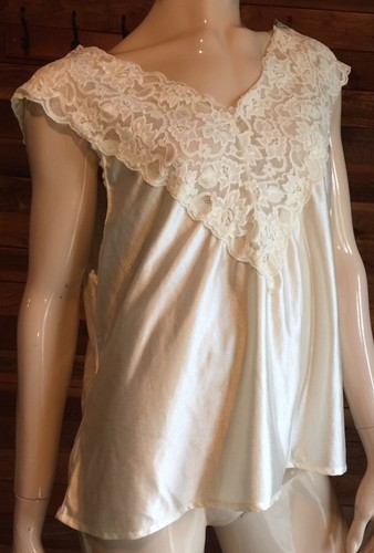 VINTAGE JOBAR IVORY PLUS SIZE XXXL CAMISOLE