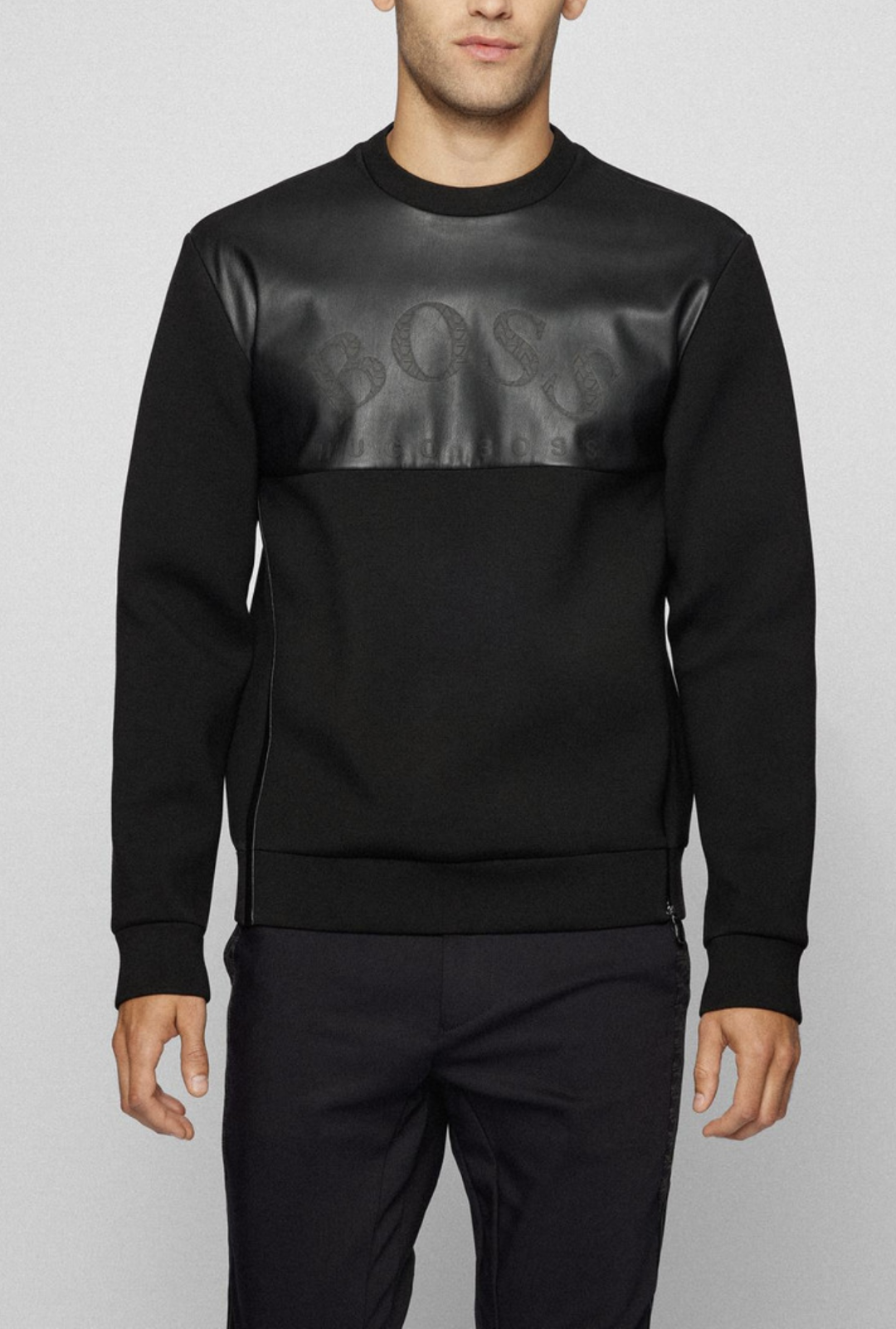 Pre-owned Hugo Boss X Ajbxng Joshua Sweater Sweatshirt Jumper Sweat Jacket Pullover In Black