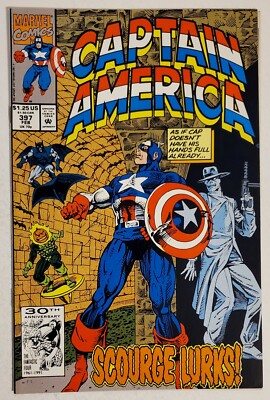 Captain America #397 (1992, Marvel) NM- vs Jack O'Lantern